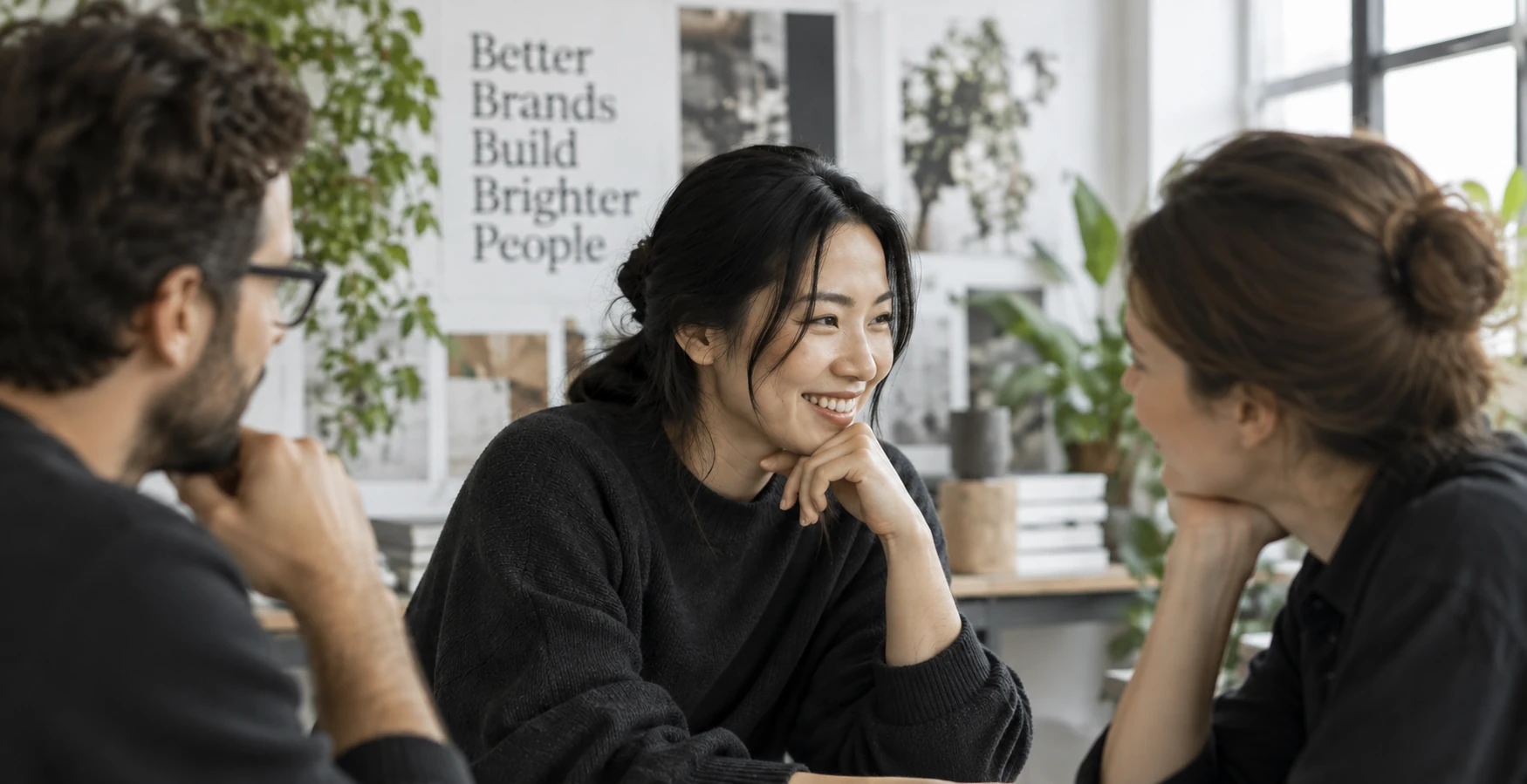 Illustrative discovery conversation around a table